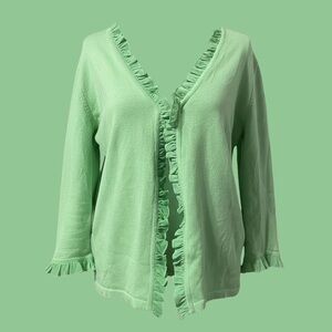 Jones New York Frilly Cardigan
